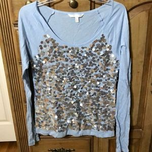 Long Sleeve Palliet Sequin Top Victoria Secret